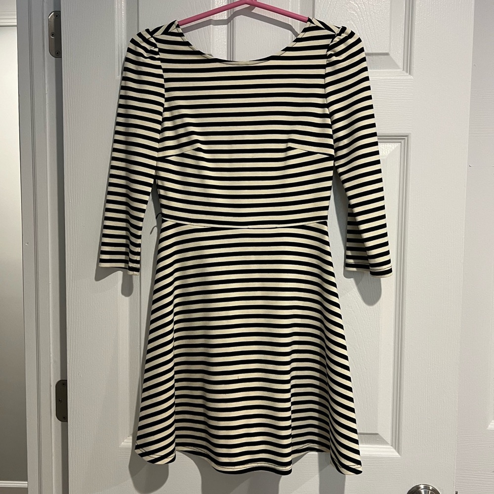 Black and white classic dress